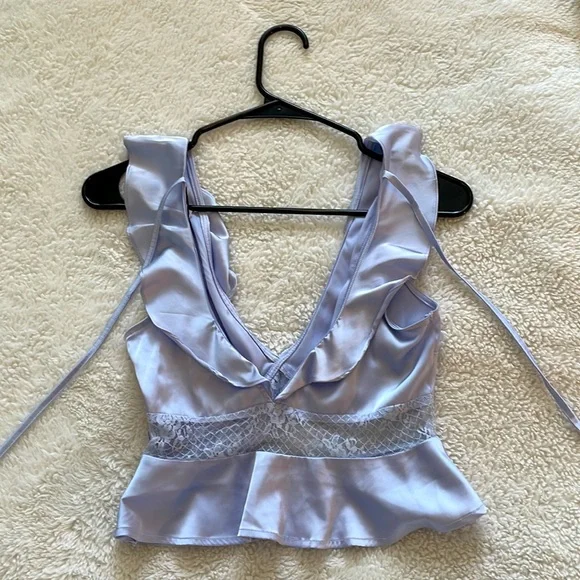 Fashion Nova “The Finer Things” Ruffle Blouse - Picture 4 of 8